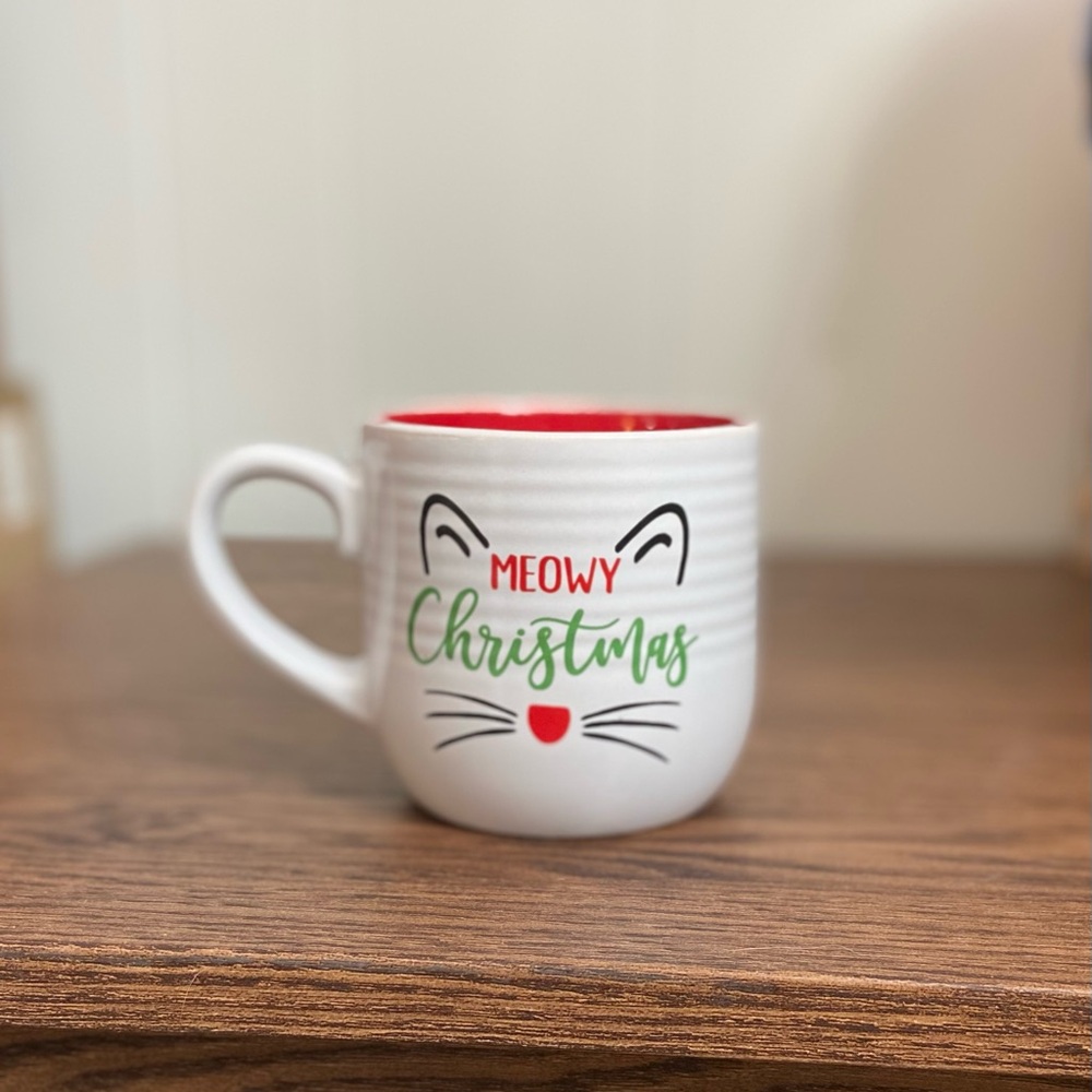 Meowy Christmas Cat Mug